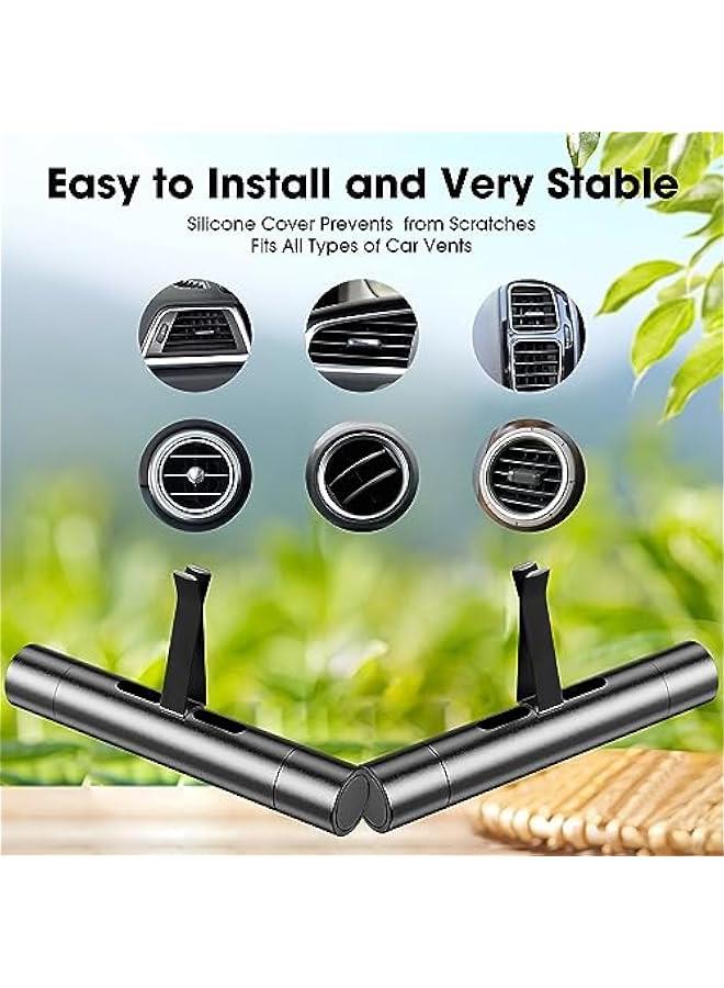 2 Packs Custom Car Air Freshener Diffuser Vent Clips for Car Decoration Accessories with 12 Refill Sticks for Cars, Office, Kitchen, Bathroom, Pet Houses - Image 5